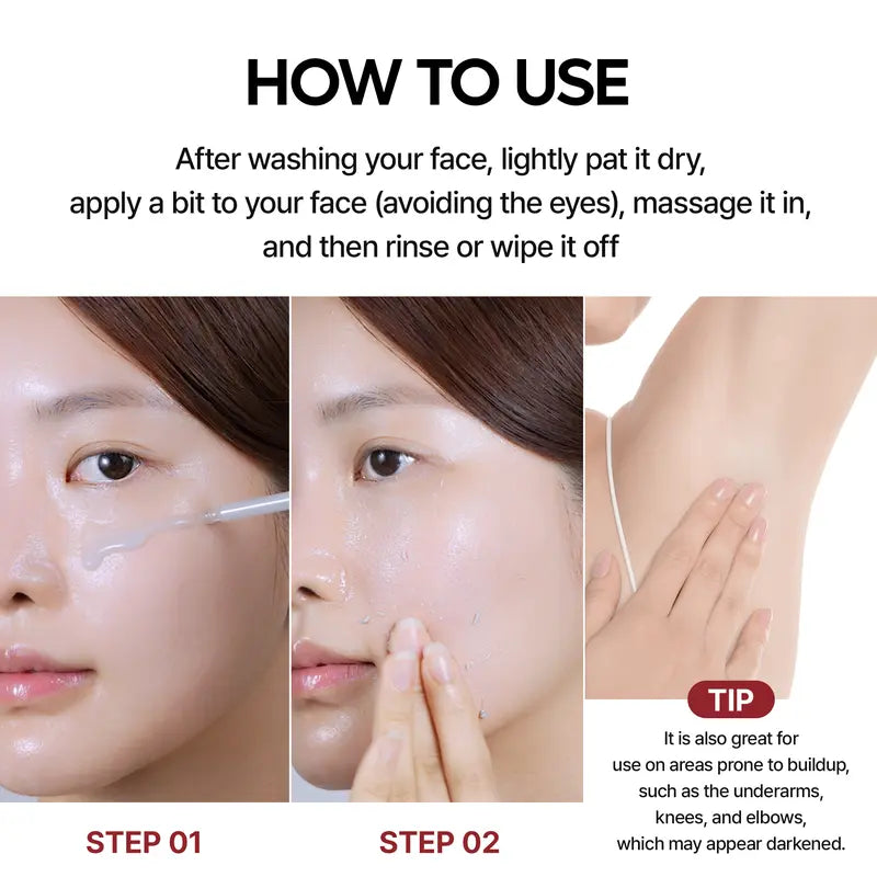 Peel Shot Glow Rice Ampoule Duo - Peel Shot Gentle Exfoliator for Glowing, Smooth Skin | Blackhead Whitehead Care | Korean skincare